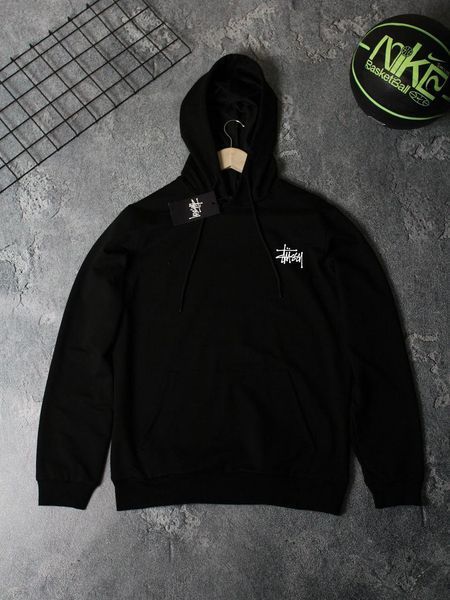 Чоловіче Худі Stussy чорне Худі Стуссі з капюшоном Ads-164 фото