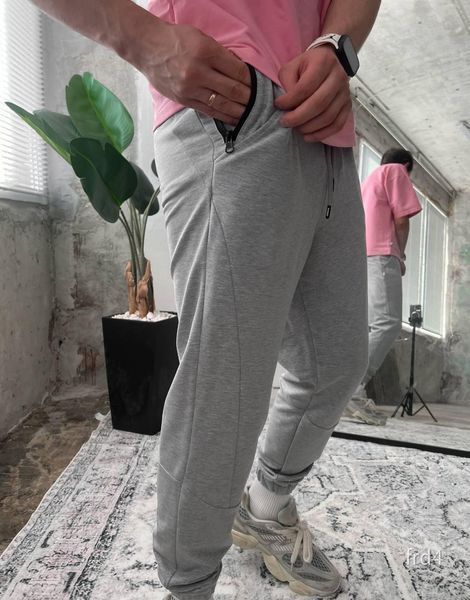 Мужские спортивные штаны серые Smm-frd4 фото