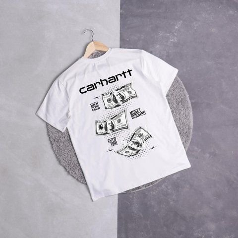 Мужская футболка Carhartt белая Тенниска Кархарт Ads-245 фото