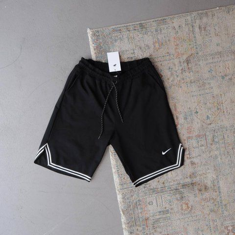Мужские шорты Nike черные хлопковые Найк Ads-384 фото