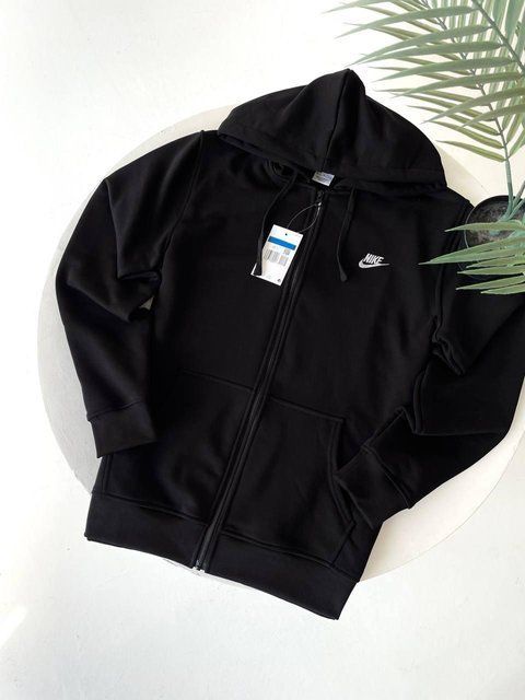 Мужское зимнее худи Nike черное Толстовка с капюшоном Найк Гла-129 фото
