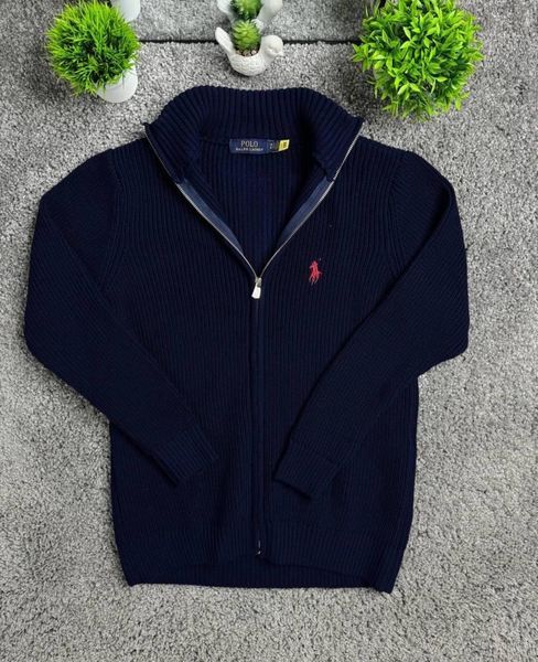 Мужской кардиган Polo Ralph Lauren синий Hub-211 фото