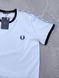 Чоловіча&nbsp;футболка Fred Perry біла з лампасами Фред Перрі Хар-657 фото 4