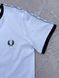 Чоловіча&nbsp;футболка Fred Perry біла з лампасами Фред Перрі Хар-657 фото 5