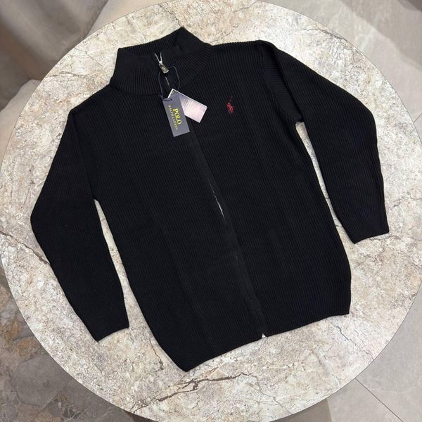 Чоловічий кардиган Polo Ralph Lauren чорний Hub-208 (коп1) фото