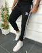 Мужские спортивные штаны Adidas черные Брюки Адидас с манжетами Мой-93/Хар 1 фото 2