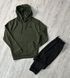 Чоловічий спортивний костюм The North Face чорний з хакі КомплектТНФ Худі Штани Rap-RD114/RD119 фото 2