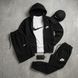Мужской спортивный костюм Nike 5в1 черный Hot-111 фото 1