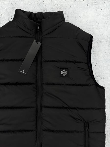 Мужская жилетка Stone Island черная Безрукавка Стон Айленд Хар-548 фото