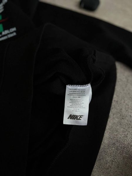 Мужской свитшот Nike черный Кофта Найк без капюшона Моло-7678 фото