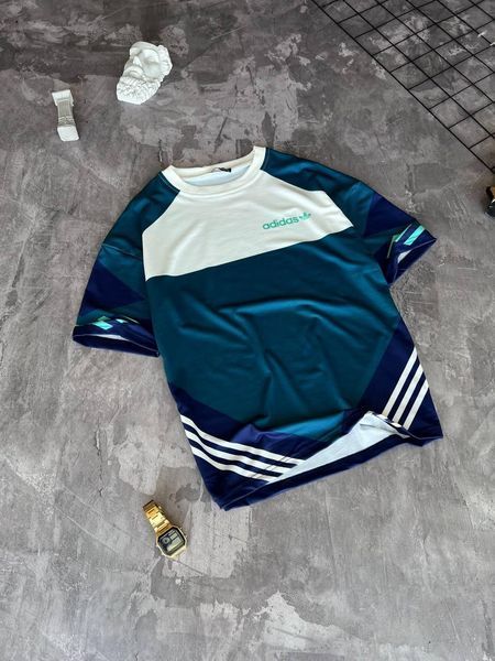 Футболка чоловіча Adidas синя спортивна Теніска Адідас Моло-12-1R фото