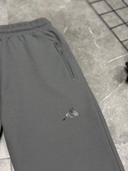 Мужские спортивные штаны Adidas серые Брюки Адидас на резинке Моло-54NE фото