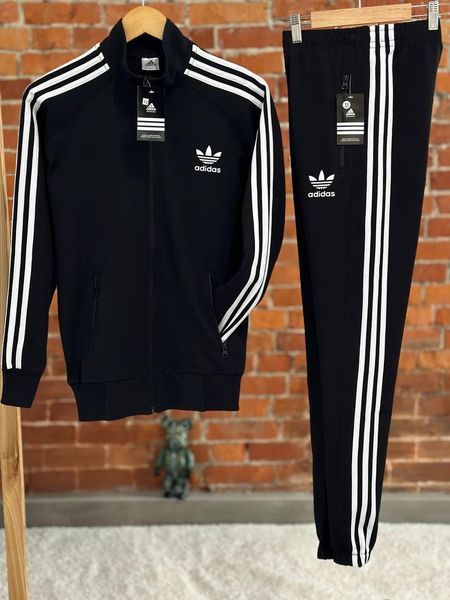 Чоловічий спортивний костюм Adidas без капюшона хакі Комплект Адідас Кофта Штани Хар-258 фото