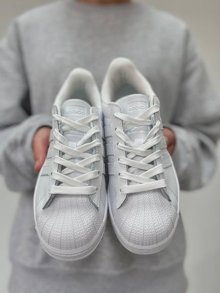 Женские кроссовки Adidas Superstar классические белые Адидас Суперстар Arm-F_dd223 фото