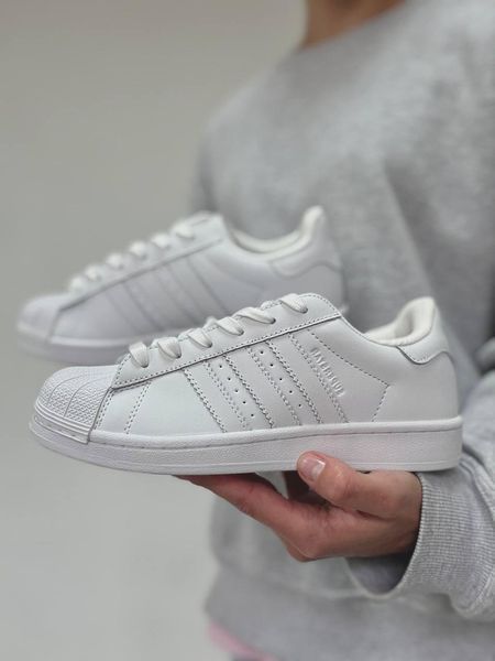 Женские кроссовки Adidas Superstar классические белые Адидас Суперстар Arm-F_dd223 фото