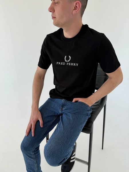 Чоловіча футболка Fred Perry біла Фред Перрі Гла-1 фото
