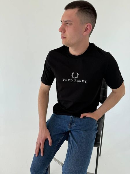 Чоловіча футболка Fred Perry біла Фред Перрі Гла-1 фото