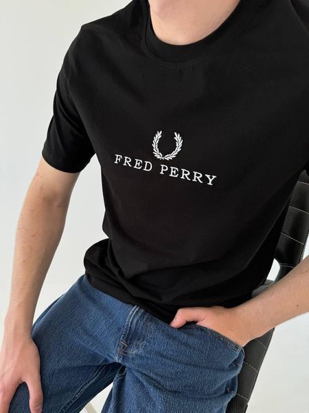 Чоловіча футболка Fred Perry біла Фред Перрі Гла-1 фото