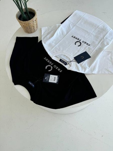 Чоловіча футболка Fred Perry біла Фред Перрі Гла-1 фото