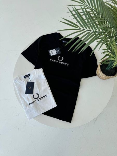 Чоловіча футболка Fred Perry біла Фред Перрі Гла-1 фото