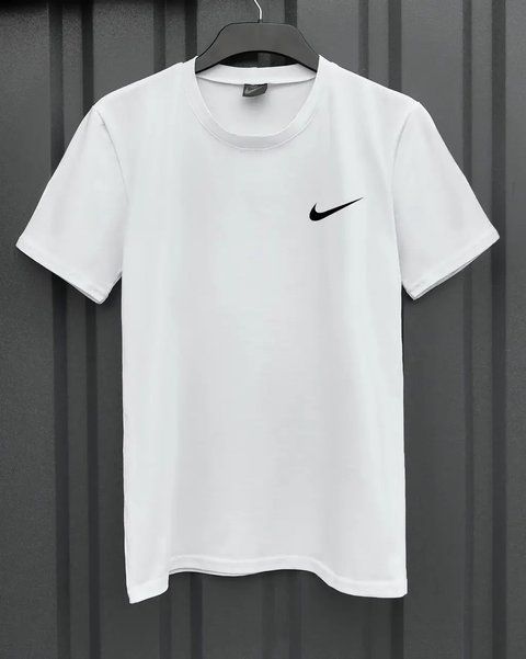 Мужская футболка Nike белая хлопковая Тенниска Найк Intr-1592389926 (коп2) фото