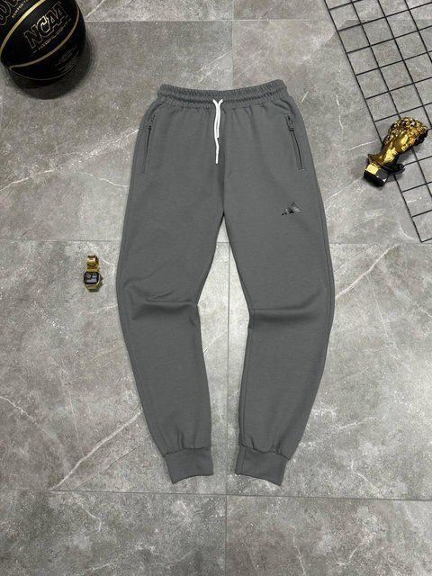 Чоловічі спортивні штани Adidas сірі Брюки Адідас на гумці Моло-54NE фото