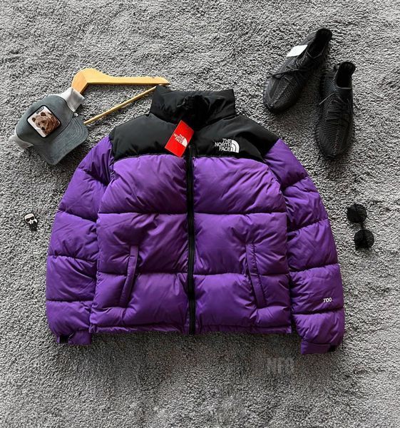 Зимова куртка The North Face фіолетова оверсайз Пуховик ТНФ Arm-TN3 4 фото