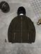 Мужская ветровка Stone Island с патчем хаки Куртка Стон Айленд из плащевки Моло-SN102 фото 1