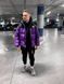 Зимова куртка The North Face фіолетова оверсайз Пуховик ТНФ Arm-TN3 4 фото 4