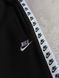 Чоловічі зимові спортивні штани Nike з лампасами чорні Хар-700 фото 3
