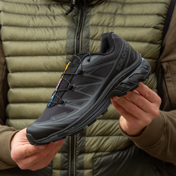 Мужские термокроссовки Salomon XT-6 Gore-Tex черные Inter-1910 фото