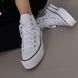 Жіночі кеди Converse All Star високі білі на платформі Кросівки Конверси текстиль Arm-Wh_KN_34 фото 4