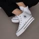 Жіночі кеди Converse All Star високі білі на платформі Кросівки Конверси текстиль Arm-Wh_KN_34 фото 5