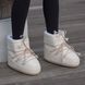 Женские зимние дутики Moon Boot бежевые In-3030 фото 2