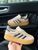 Женские кроссовки Adidas Gazelle на платформе замшевые бежевые Адидас Газели Arm-Gaz_03456 фото