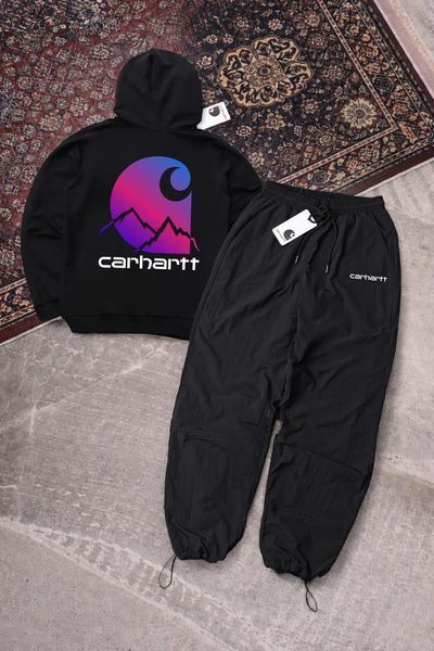 Мужской спортивный костюм Carhartt белый весенний Комплект Кархарт Худи Штаны Ads-634 фото