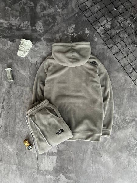 Мужской зимний спортивный костюм The North Face серый Комплект ТНФ Худи Штаны Моло-89-05 фото