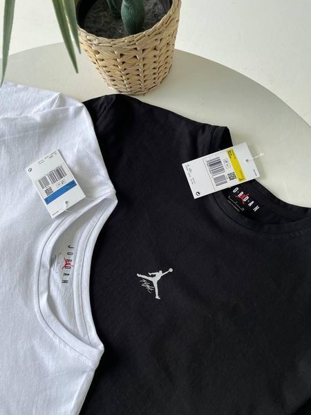 Мужская футболка оверсайз Jordan Flight черная хлопковая Джордан Гла-115 фото