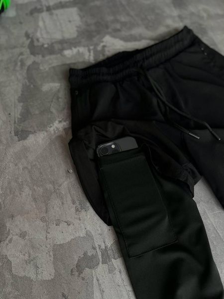 Мужские спортивные шорты Nike черные с лосинами для тренировок Найк Моло-GH407 фото