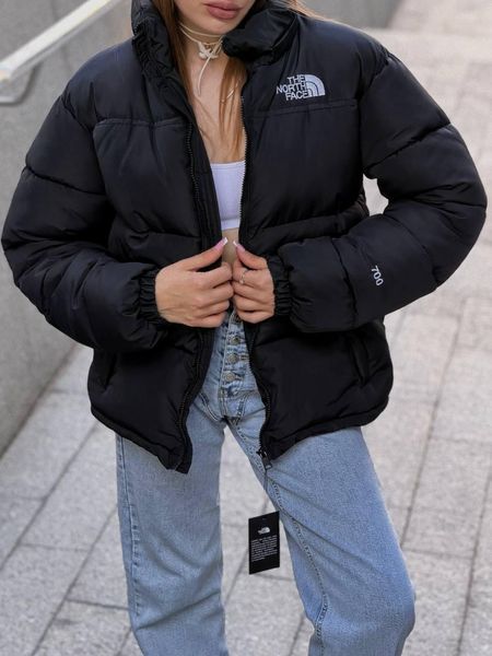 Женская зимняя куртка The North Face оверсайз до -25*С Пуховик ТНФ черный Arm-TN12 (коп6) фото