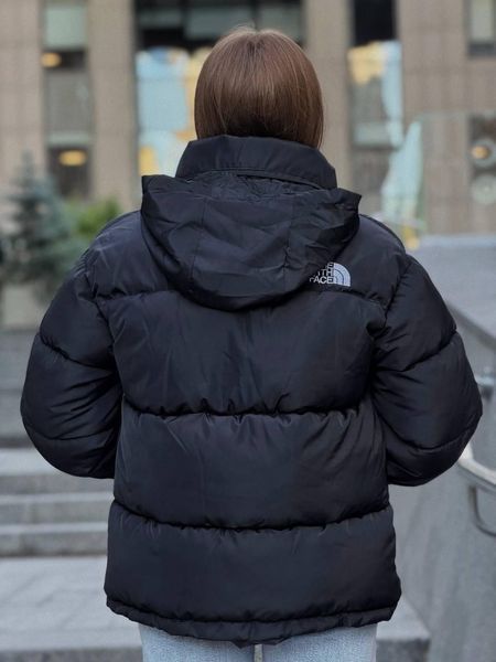 Женская зимняя куртка The North Face оверсайз до -25*С Пуховик ТНФ черный Arm-TN12 (коп6) фото