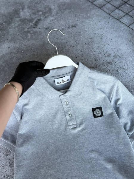 Чоловіча футболка Поло Stone Island сіра Теніска Стон Айленд Моло-Dib/11 фото