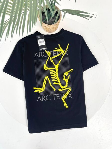 Мужская футболка Arcteryx белая хлопковая Арктерикс Гла-192 фото