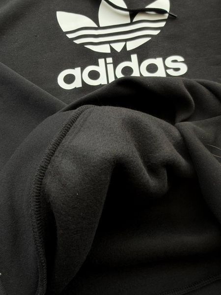 Чоловічий зимовий спортивний костюм Adidas чорний Комплект Адідас Худі Штани Pav-39 фото