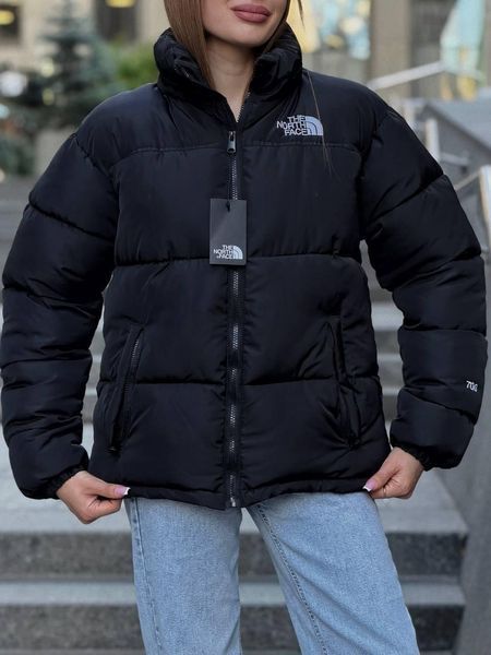 Женская зимняя куртка The North Face оверсайз до -25*С Пуховик ТНФ черный Arm-TN12 (коп6) фото