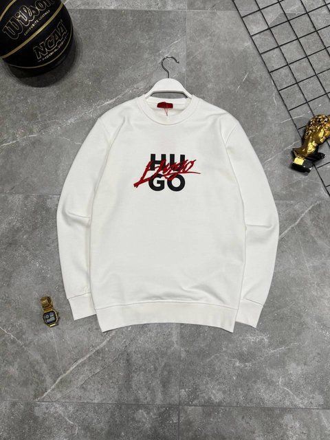 Мужской свитшот Hugo Boss белый Кофта Хьюго Босс без капюшона Моло-780-11 фото