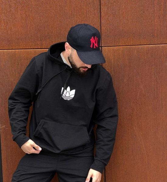 Чоловіче худі Adidas чорне Толстовка Адідас с капюшоном Univer-120 фото
