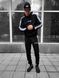 Чоловічий спортивний костюм Adidas із лампасами чорний Комплект Адідас Худі Штани Will-50 фото 2