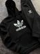 Чоловічий зимовий спортивний костюм Adidas чорний Комплект Адідас Худі Штани Pav-39 фото 3