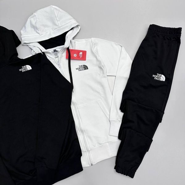 Чоловічий спортивний костюм The North Face чорний Комплект ТНФ Худі Штани Хар-485 фото